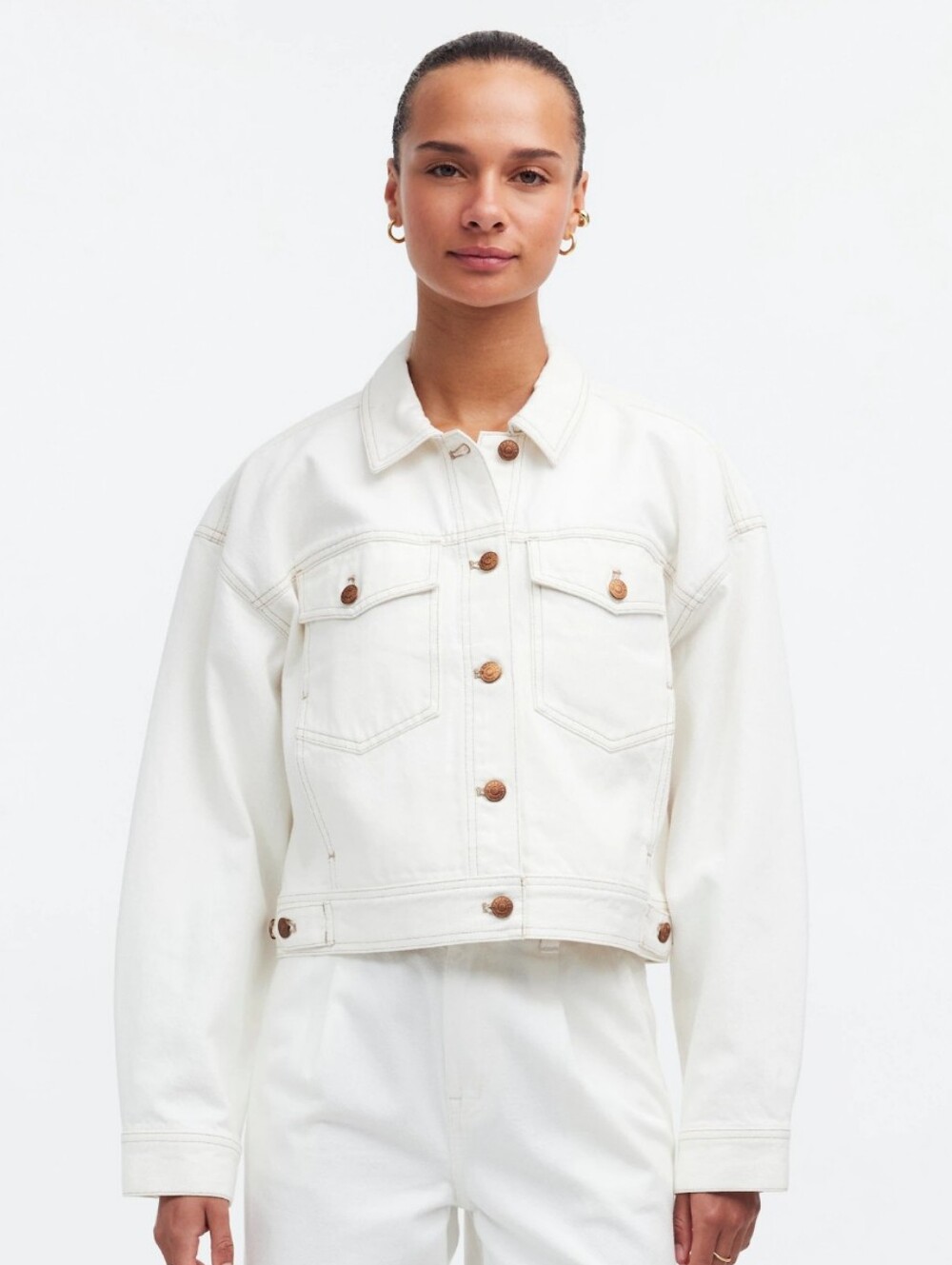 Madewell Button-Front Denim Jacket